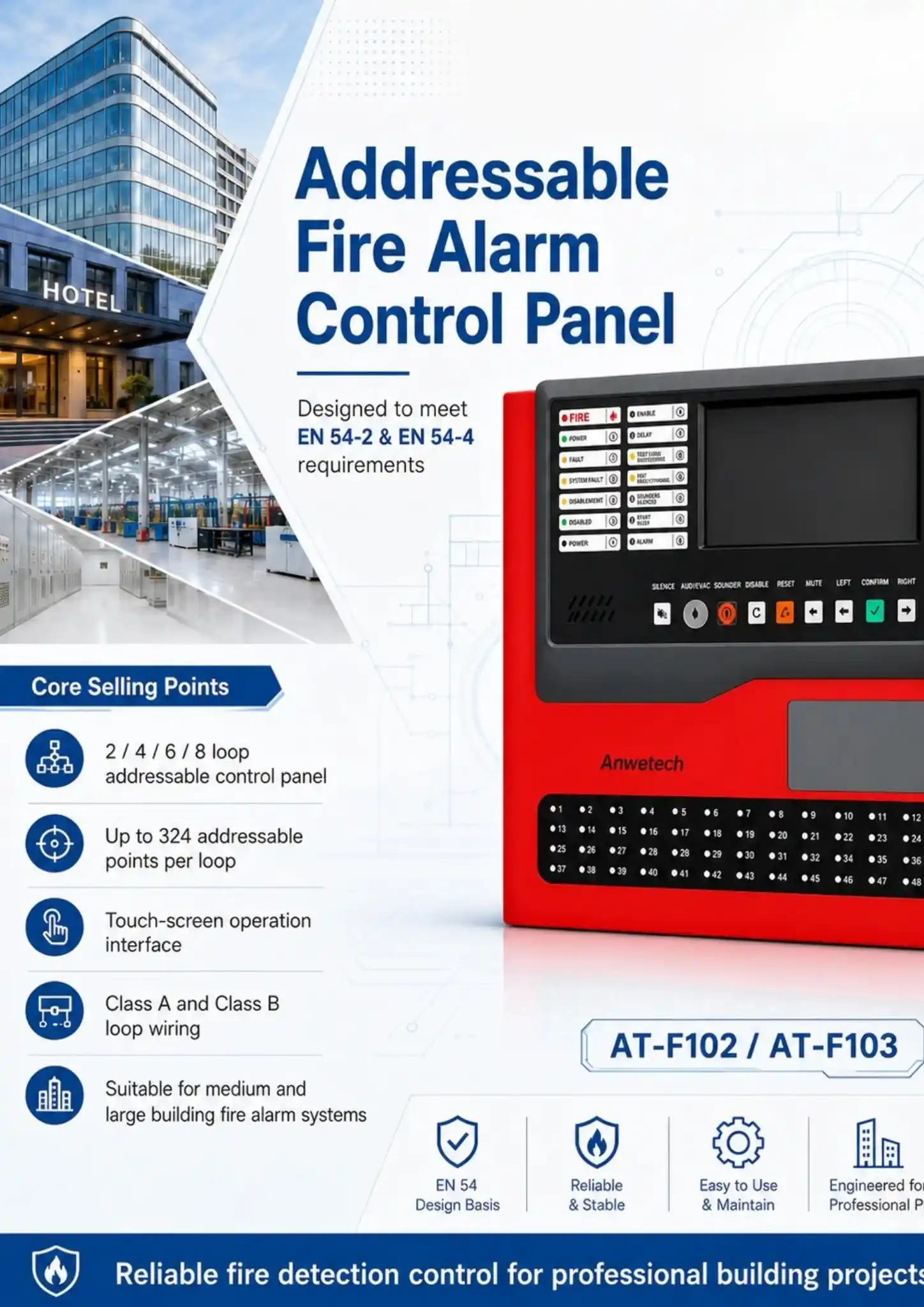 What Is an Addressable Fire Alarm Control Panel? | HazenFire 2/4/6/8 Loop Fire Alarm Panel Guide